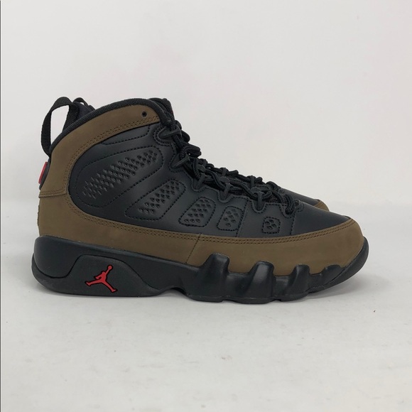 Nike Air Jordan 9 Retro (GS) Olive HV4574-030 Youth Sneakers - Size 4y